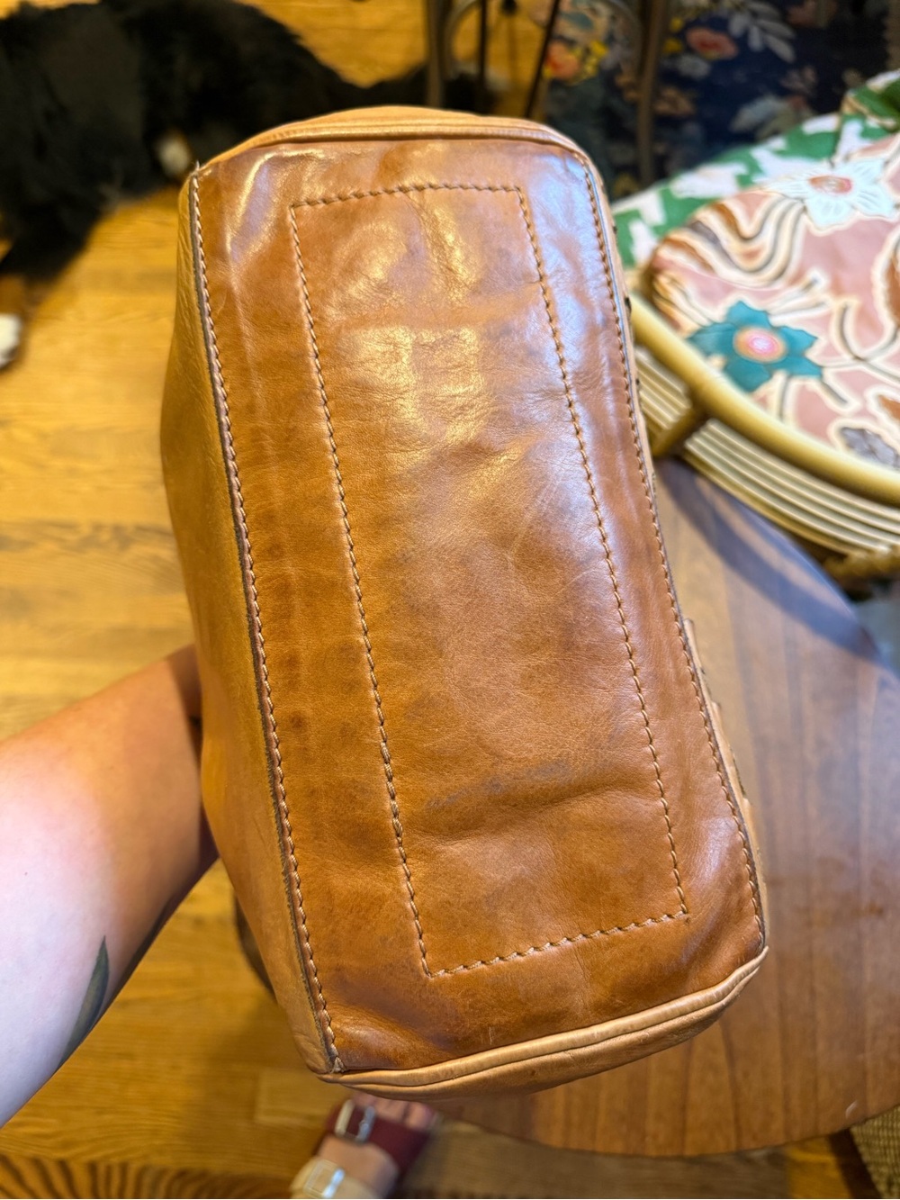 Campomaggi Woven Leather Shoulder Bag in Tan - Picture 6 of 13